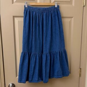Vintage Joby Design Jean Midi Skirt